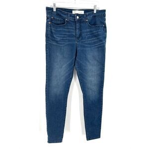 LEVI'S Women's Totally Shaping Stretch Denim Blue Skinny Jeans Size 32 x 32